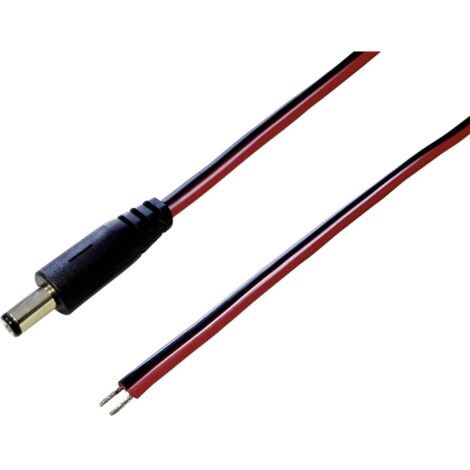 Câble de raccordement basse tension BKL Electronic 072072 DC mâle - extrémité(s) ouverte(s) 5.5 mm 2.5 mm 2.00 m 1 pc(s