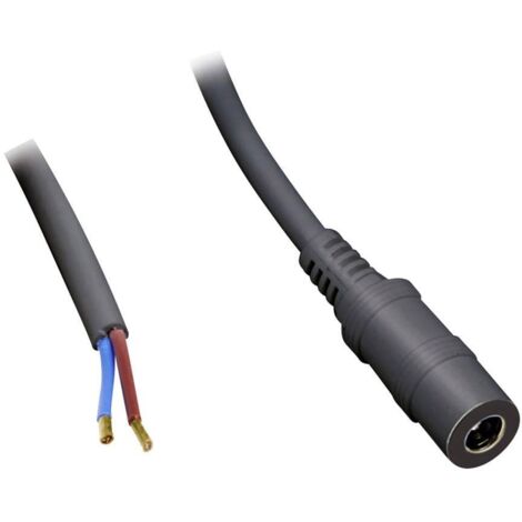 Câble de raccordement basse tension BKL Electronic 075184 DC femelle - extrémité(s) ouverte(s) 5.50 mm 2.10 mm 1.00 m 1 pc(s) R226911