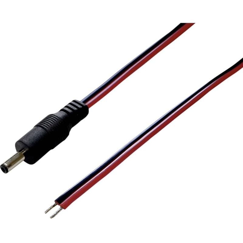 Tru Components - Câble de raccordement basse tension TC-2511249 dc mâle - extrémité(s) ouverte(s) 3.50 mm 1.10 mm 1.00 m