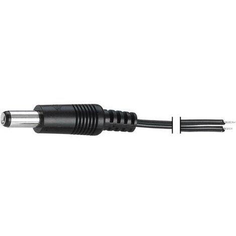 Câble de raccordement basse tension VOLTCRAFT XL-AC55DC DC mâle - extrémité(s) ouverte(s) 5.5 mm 2.1 mm 1.20 m 1 pc(s) W09435