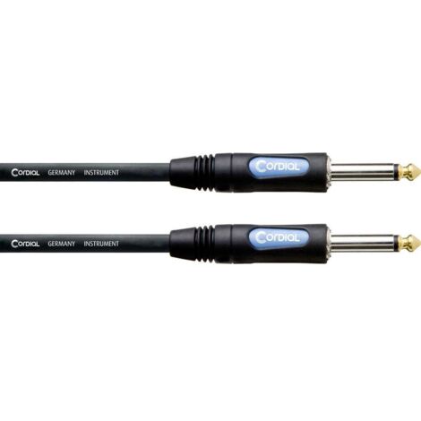 Câble de raccordement Cordial 10396 Jack audio [1x Jack femelle 6,3 mm (mono) - 1x Jack femelle 6,3 mm (mono)] 3 m noir
