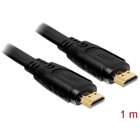 Câble de raccordement Delock HDMI Fiche mâle HDMI-A, Fiche mâle HDMI-A 1.00 m noir 82669 4K UHD Câble HDMI C670701