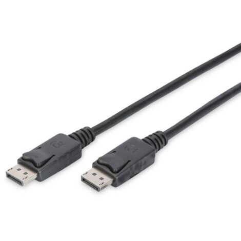 Câble de raccordement Digitus DisplayPort Fiche mâle DisplayPort, Fiche mâle DisplayPort 3.00 m noir DB-340100-030-S contacts dorés, feuille de bl Q120162