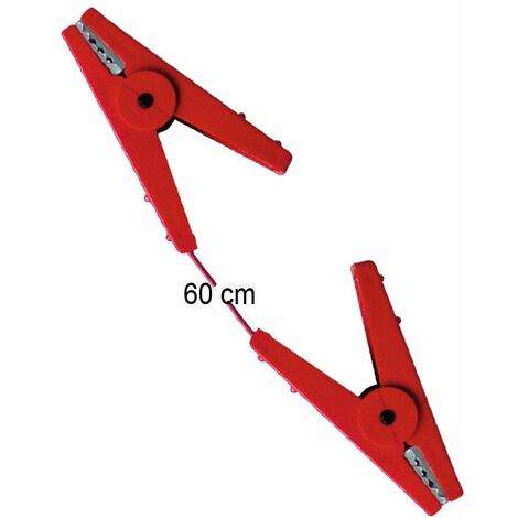 Câble de raccordement double fil acier inox 60 cm