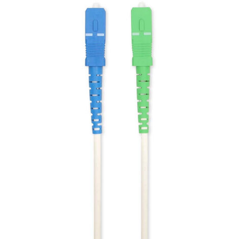 Cable de raccordement en fibre de verre smf phase monomode scapc sccup 100 gbits 600 m blanc coffret cadeau avec serrure euro