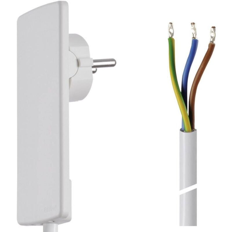 Câble de raccordement Evoline 151000151300 blanc 1.50 m