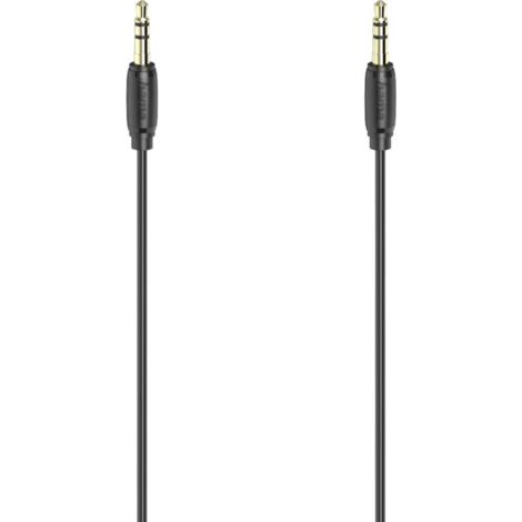 Câble de raccordement Hama 00205117 Jack audio [1x Jack mâle 3.5 mm - 1x Jack mâle 3.5 mm] 0.5 m noi