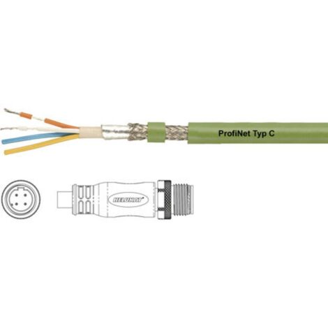 Câble de raccordement HELU PROFInet C PUR CMX M12 D 806484 M12 mâle, droit 3.00 m Nombre de pôles: 4 1 pc(s)