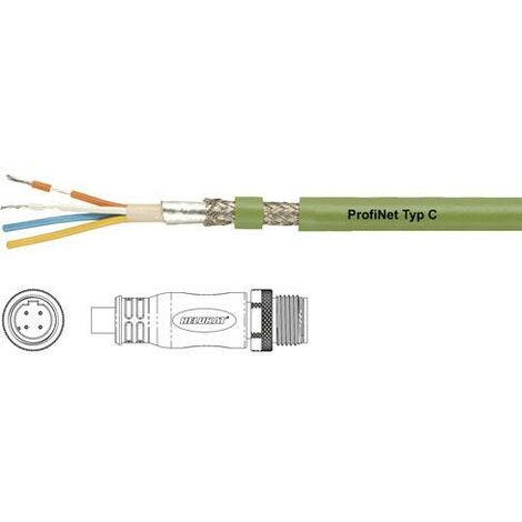 Câble de raccordement Helukabel PROFInet C PUR CMX M12 D 806481 M12 mâle, droit 0.50 m Nombre de pôles: 4 1 pc(s) X183111