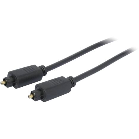 Câble de raccordement Kash 30L509 [1x Toslink mâle (ODT) - 1x Toslink mâle (ODT)] 2.00 m noir contacts dorés D28737