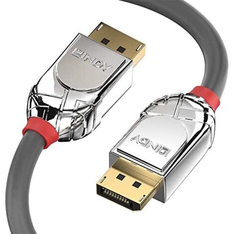 Câble de raccordement LINDY DisplayPort Fiche mâle DisplayPort, Fiche mâle DisplayPort 3.00 m gris 36303 Câble DisplayPort C148911