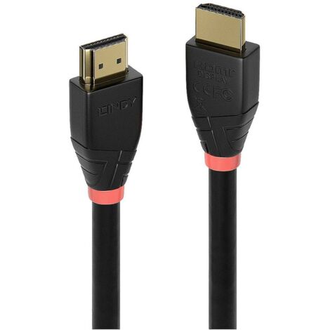 Câble de raccordement LINDY Fiche mâle HDMI-A, Fiche mâle HDMI-A 25.00 m noir 41074 4K UHD Câble HDMI S218952