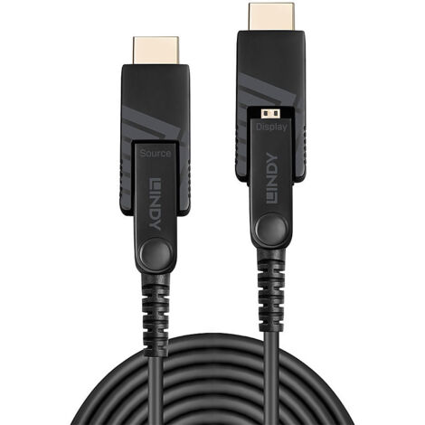 Câble de raccordement LINDY Fiche mâle HDMI-Micro-D, Fiche mâle HDMI-Micro-D 30.00 m noir 38322 4K U