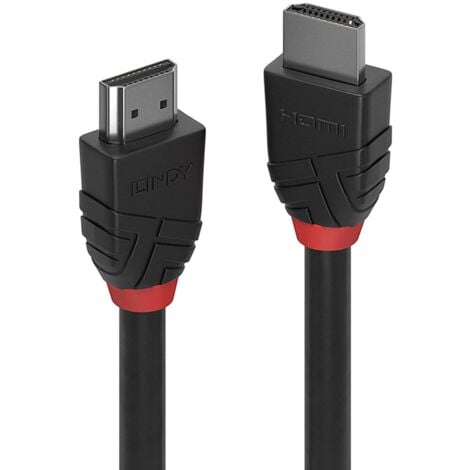 Câble de raccordement LINDY HDMI Fiche mâle HDMI-A, Fiche mâle HDMI-A 3.00 m noir 36473 4K UHD Câble HDMI