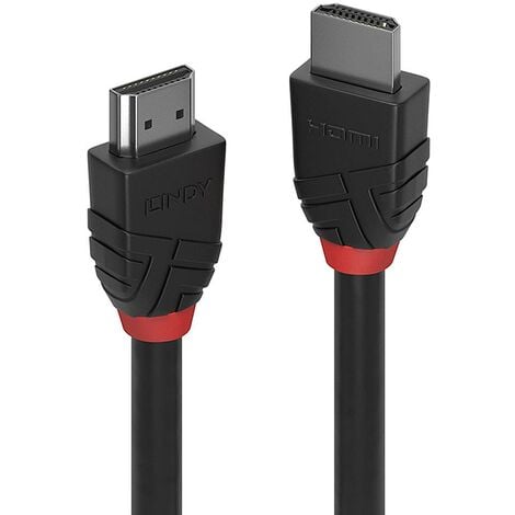 Câble de raccordement LINDY HDMI Fiche mâle HDMI-A, Fiche mâle HDMI-A 5.00 m noir 36474 4K UHD Câble HDMI