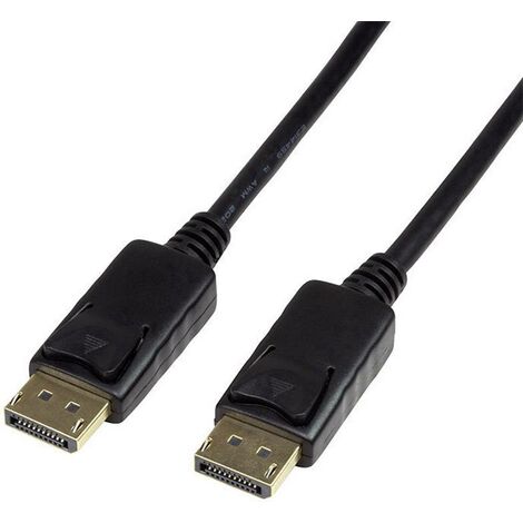 Câble de raccordement LogiLink DisplayPort Fiche mâle DisplayPort, Fiche mâle DisplayPort 5.00 m noir CV0074 Câble DisplayPort C396401