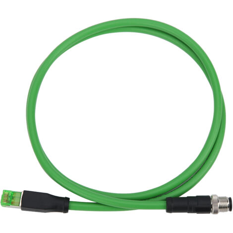 Câble de raccordement M12 vers RJ45 4 broches pour applications Ethernet industrielles étanche IP67