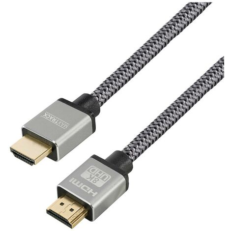 Câble de raccordement Maxtrack HDMI Fiche mâle HDMI-A, Fiche mâle HDMI-A 1.00 m noir C 221-1 HNL 8K