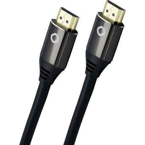 Câble de raccordement Oehlbach HDMI Fiche mâle HDMI-A, Fiche mâle HDMI-A 1.50 m noir D1C92492 8K UHD Câble HDMI Y731982