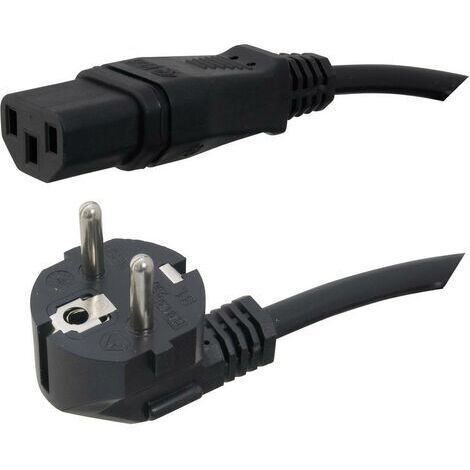 Câble de raccordement pour appareils IEC HAWA 1008234 noir 5.00 m