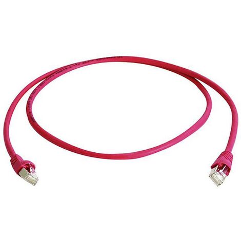 Câble de raccordement réseau informatique RJ45 Telegärtner 100008030 CAT 6a S/FTP rouge 0.25 m