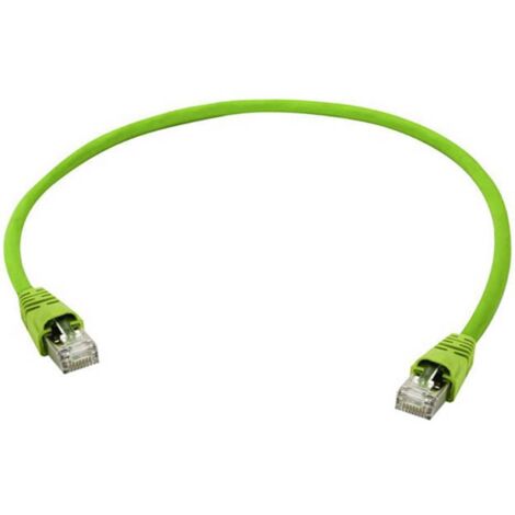 Câble de raccordement réseau informatique RJ45 Telegärtner 100008284 CAT 6a S/FTP vert 2.00 m S379731