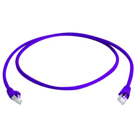 Câble de raccordement réseau informatique RJ45 Telegärtner 100008301 CAT 6a S/FTP lilas 2.00 m S372681