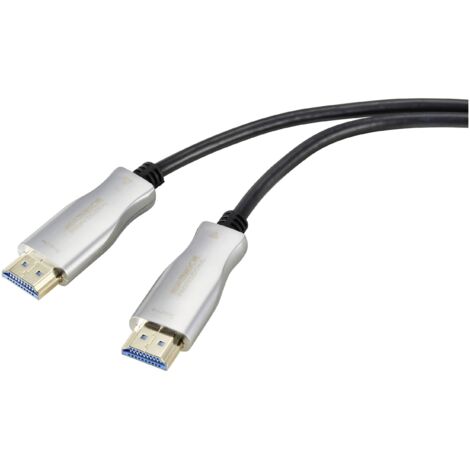 Câble de raccordement SpeaKa Professional HDMI Fiche mâle HDMI-A, Fiche mâle HDMI-A 30.00 m noir SP-9019352 4K UHD, blindé Câble HDMI A316262