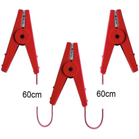 Câble de raccordement triple en acier inoxydable 2x60 cm