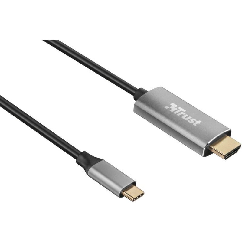Trust - Câble adaptateur usb-c® / hdmi usb-c® mâle, Fiche mâle hdmi-a 1.80 m noir 23332 Câble d'afficheur usb-c®