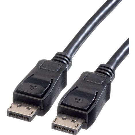 Câble de raccordement Value DisplayPort Fiche mâle DisplayPort, Fiche mâle DisplayPort 10.00 m noir