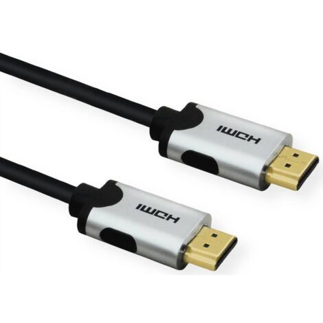 Câble de raccordement Value HDMI Fiche mâle HDMI-A 3.00 m noir 11.99.5943 10K UHD, 8K UHD, blindage double Câble HDMI S347602