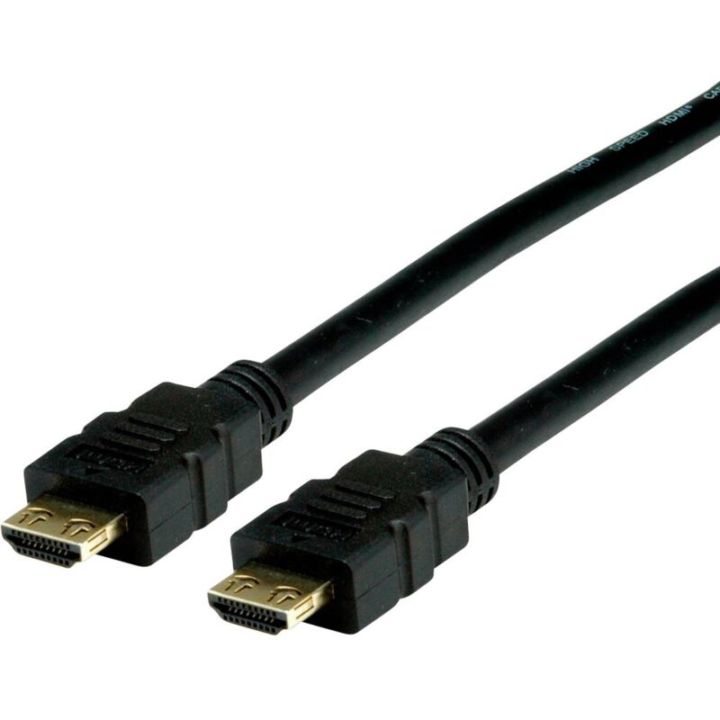 Valueline - Câble de raccordement Value hdmi Fiche mâle hdmi-a, Fiche mâle hdmi-a 10.00 m noir 11.99.5696 4K uhd, blindage double c