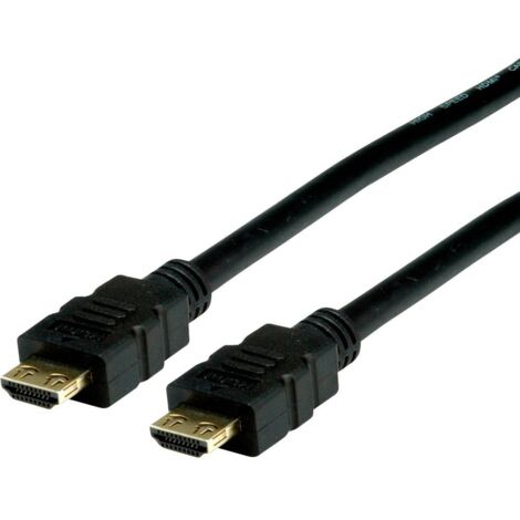 Câble de raccordement Value HDMI Fiche mâle HDMI-A, Fiche mâle HDMI-A 1.50 m noir 11.99.5691 4K UHD, blindage double Câble HDMI Y196592