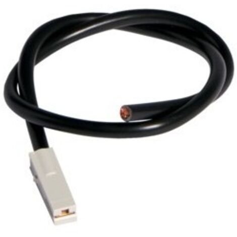 Câble de raccordement.500mm.noir.10mm².avec fiche. pour Répartiteur multifiche HAGER KZ075