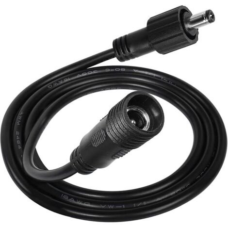 Câble de rallonge DC IP65 étanche DC 5.5mmx2.1mm Male to Female Power Extension Cord Wiring for Landscape Lighting Garden Path Lights