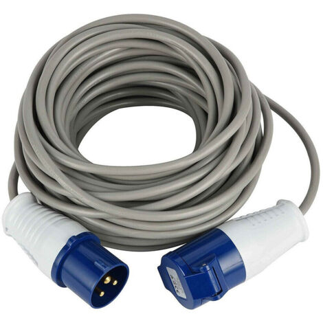 Câble De Rallonge Industriel 10 M Iec Socket 3-pin Plug Pour Camping Chantier