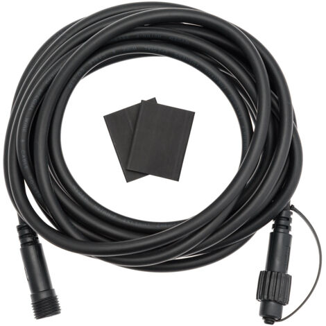 Câble de rallonge noir 5M pour guirlande guinguette IP44 230V Lotti
