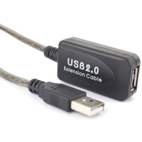Câble de rallonge USB 2.0 Type A mâle-femelle 15 mètres pour connexion longue distance