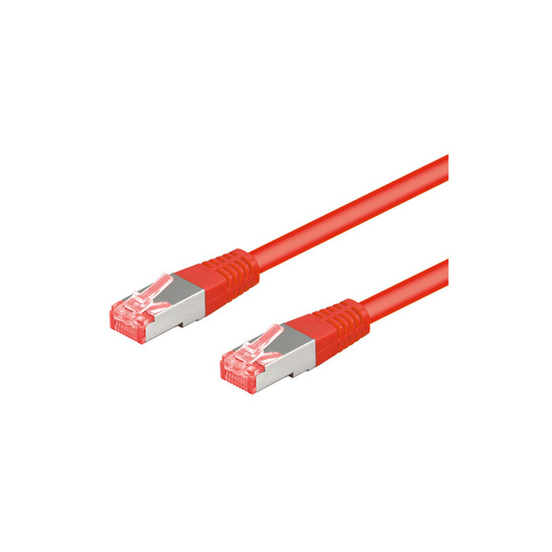 

Latiguillo RJ45 Cat6 S/FTP CU LSZH 0,25m ROJO