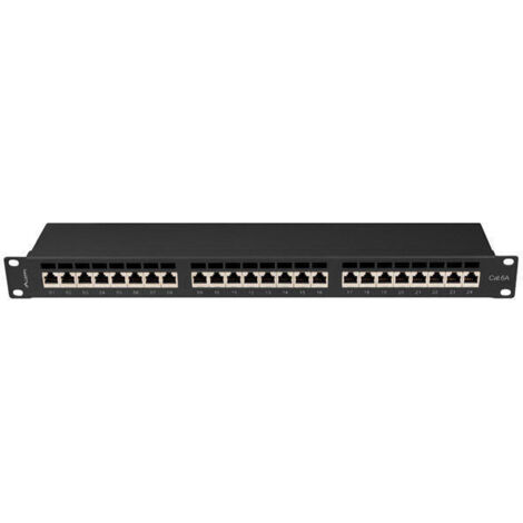 Cable de Red Rígido UTP Categoría 6 Lanberg PPSA-1024-B Negro