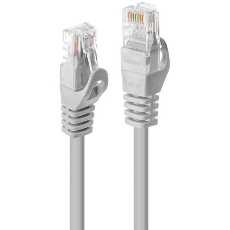 Cable de Red Rígido UTP Categoría 6 LINDY 48369 Gris 20 m