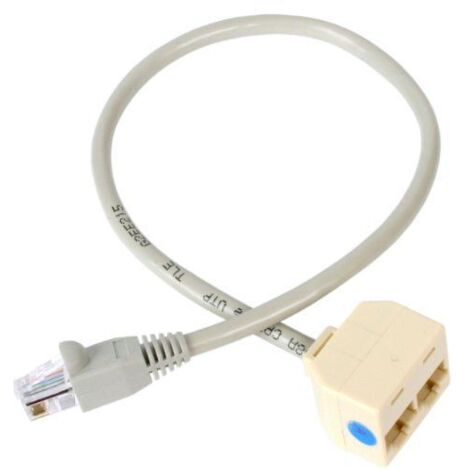 Cable de Red Rígido UTP Categoría 6 Startech RJ45SPLITTER 0,33 m