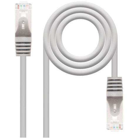 Cable de Red RJ45 FTP Nanocable 10.20.0801/ Cat.6/ 1m/ Gris