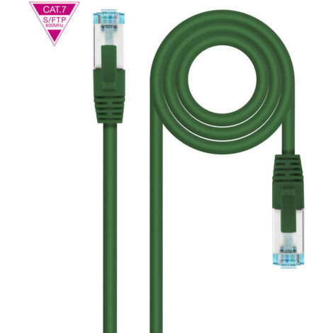 Cable de Red RJ45 SFTP Nanocable 10.20.1702-GR Cat.7/ 2m/ Verde