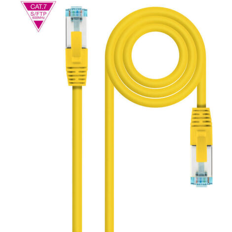 Cable de Red RJ45 SFTP Nanocable 10.20.1702-Y Cat.7/ 2m/ Amarillo
