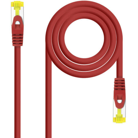 Cable de Red RJ45 SFTP Nanocable 10.20.1900-L25-R Cat.6A/ LSZH/ 25cm/ Rojo