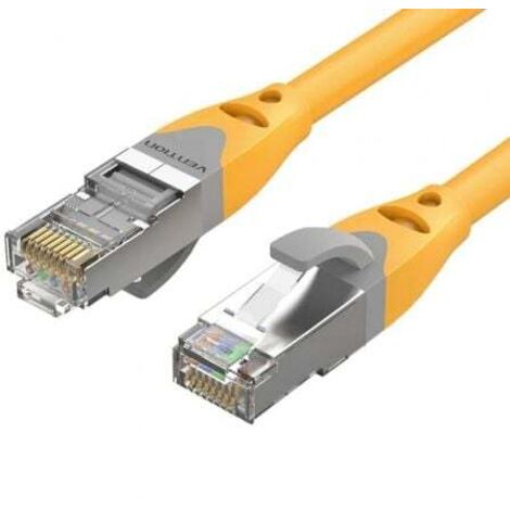 Cable de Red RJ45 SFTP Vention IBHYH Cat.6a/ 2m/ Naranja