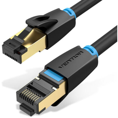 Cable de Red RJ45 SFTP Vention IKABL Cat.8/ 10m/ Negro