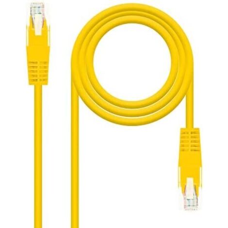 Cable de Red RJ45 UTP Nanocable 10.20.0400-L25-Y Cat.6/ 25cm/ Amarillo